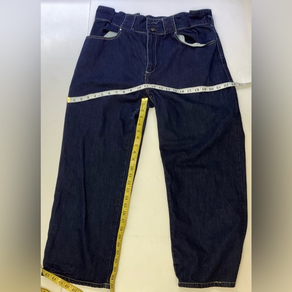 Current Air Women's High Rise Blue Jeans Relaxed Fit LG - Picture 5 of 8